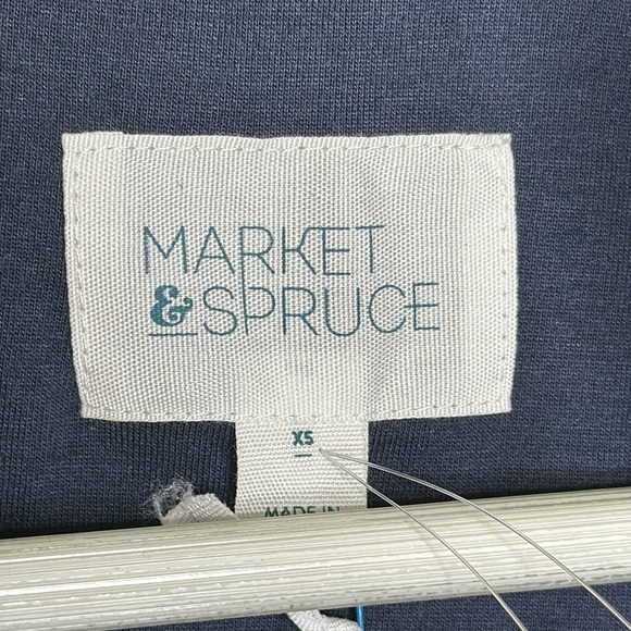 T39 Market & Spruce Quilted Coat Navy Blue New with Tags size XS Stitchfix Brand - Picture 6 of 11